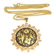 colier Damasquinado de Oro " Renaissance ".Toledo.Spania